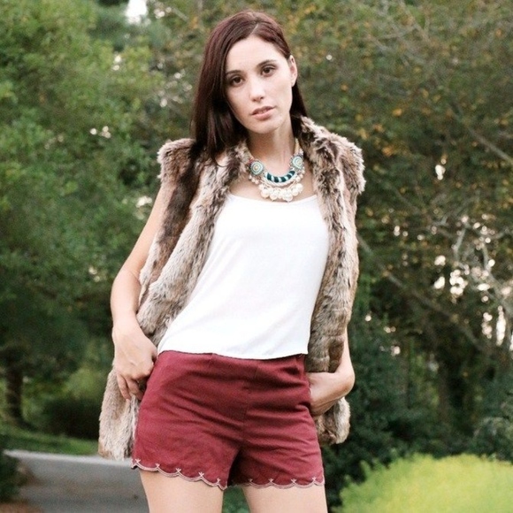 Vanilla Monkey | Womens Faux Fur Sleeveless Vest Brown Size M - Picture 4 of 6